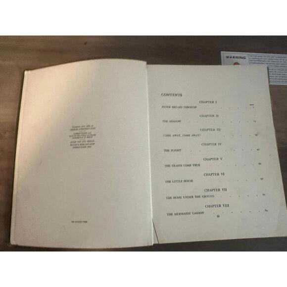 Peter Pan & Wendy by J.M. Barrie 1921 First Illustrated Edition Fairy Tale Book - Picture 5 of 9